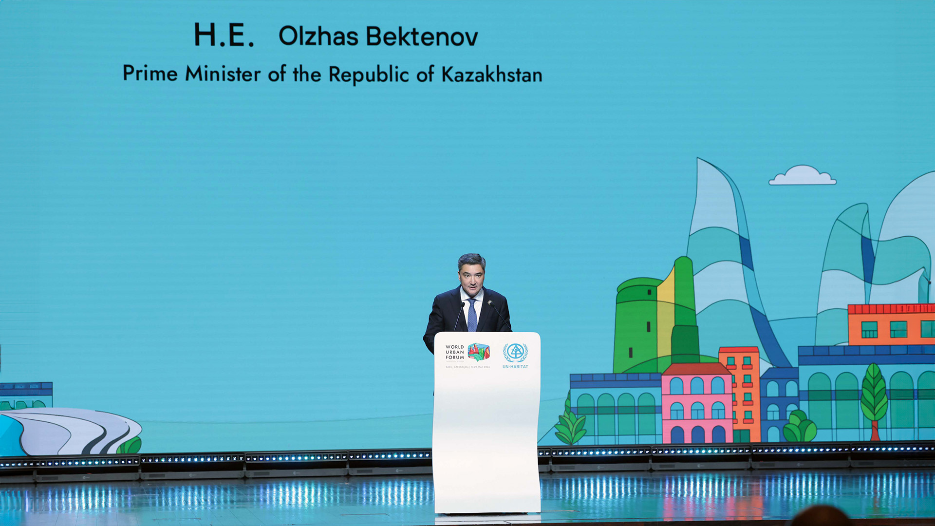 Олжас Бектенов Президенттің тапсырмасы бойынша Бакуде өткен World Urban Forum сессиясына қатысты